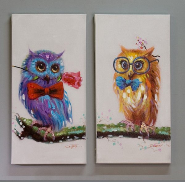 Сова акрилом на ветке