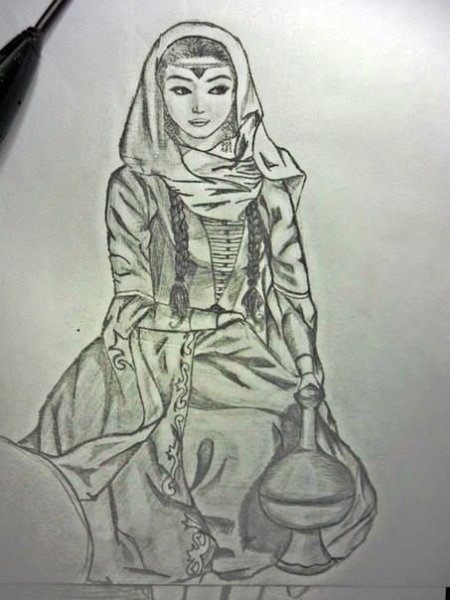 Портрет Чеченской женщины