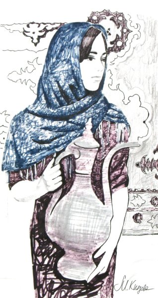 "Девушка с кувшином" 1928 Лебедев