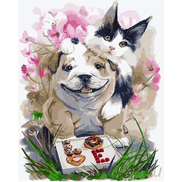 Цифровой художник Лорри Kajenna Кайенна собаки