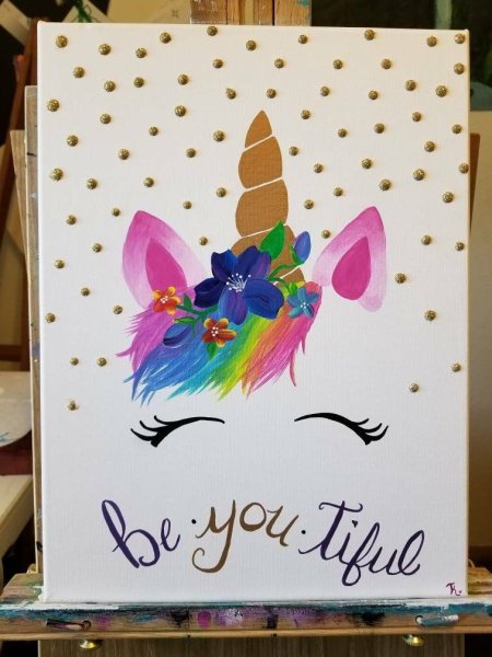 Открытки с единорогом на день рождения своими руками