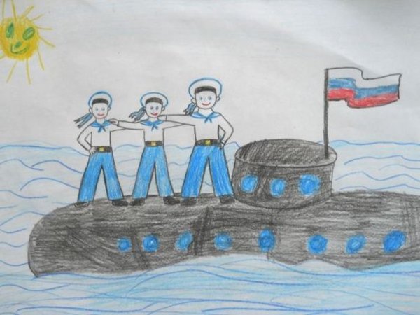 Рисование моряка в подготовительной