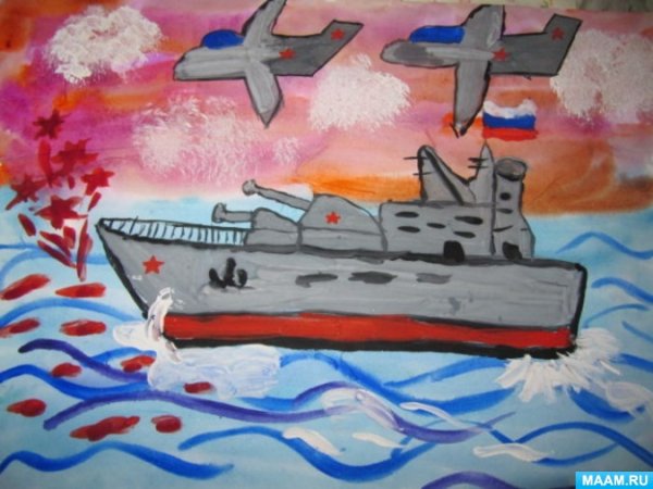 Рисование на тему день защитника Отечества