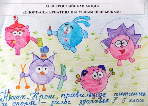 Рисунок на тему полезные привычки