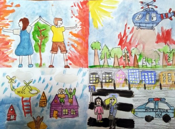 Конкурс рисунков по гражданской обороне