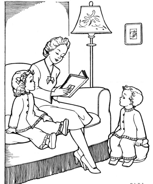 Материнство карикатуры