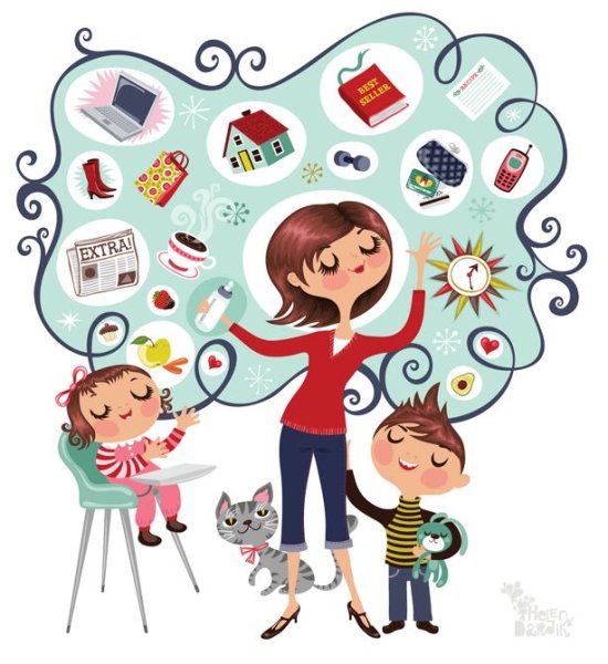 Картина мама моет посуду