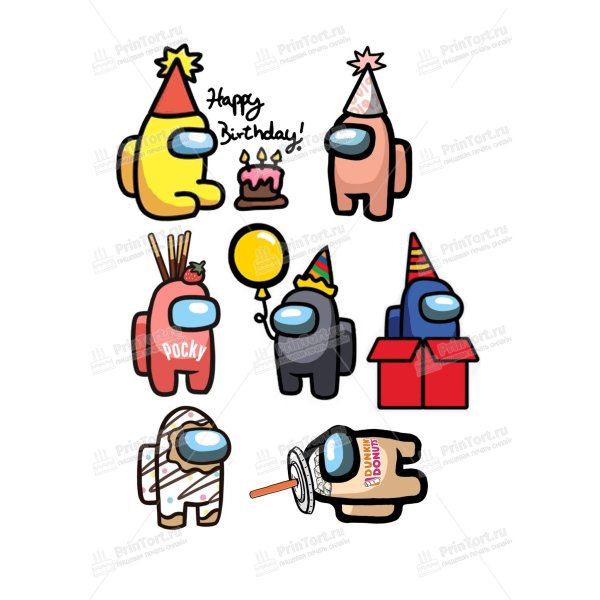 Амонг АС на сахарной бумаге