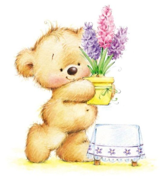 Мишки от художника Марины Федотовой.