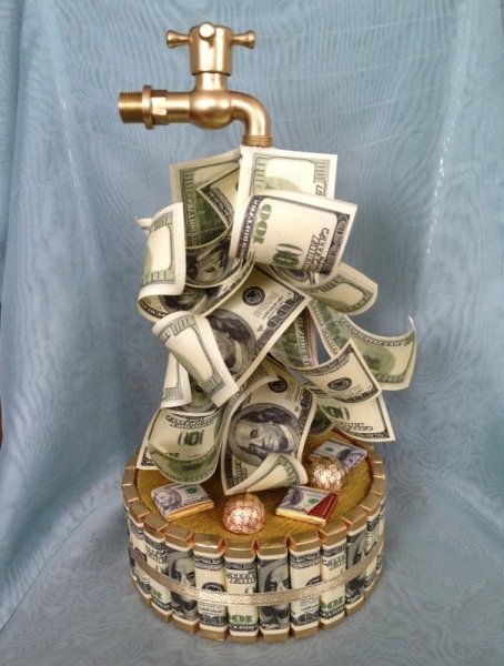 Денежный кран подарок