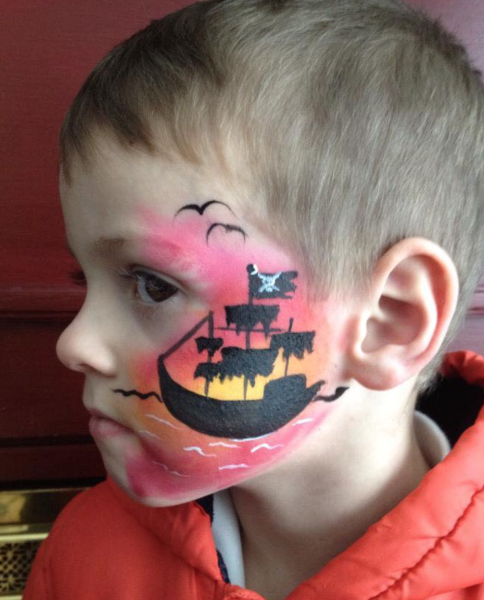 Пиратский аквагрим