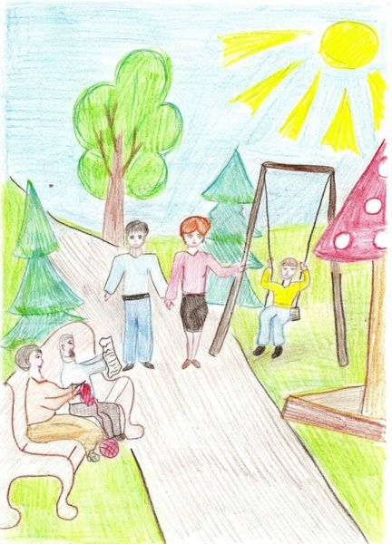 Мир моей семьи рисунки