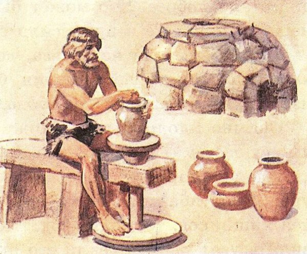 Гончарный круг древних людей