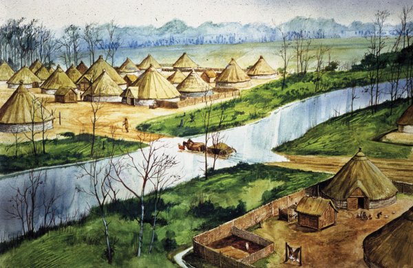 Поселение деревня эпохи бронзы
