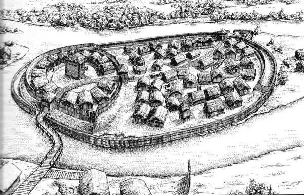 Реконструкция Рюрикова городища