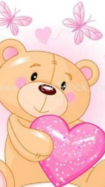 Милые мишки с сердечками