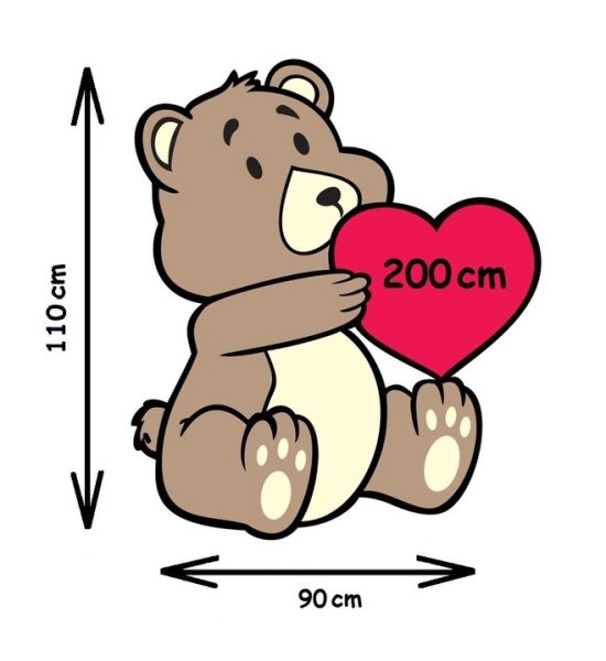 Медвежонок рисование с сердечком в руках