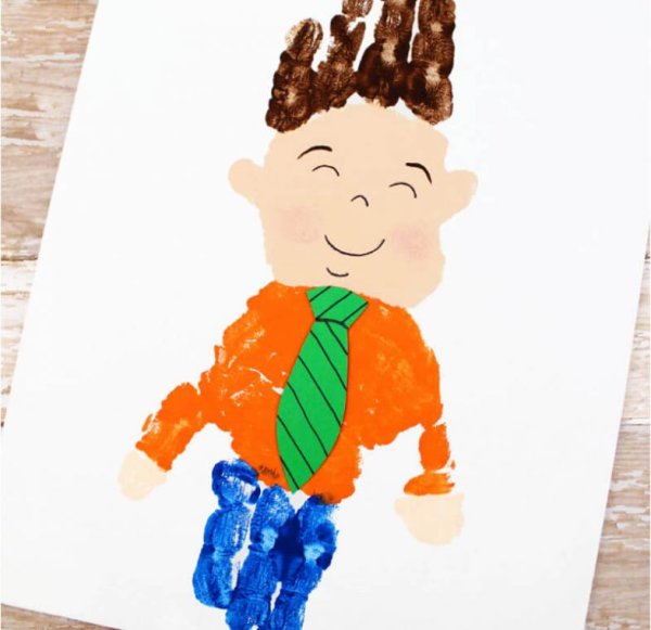 Рисование подарок для папы