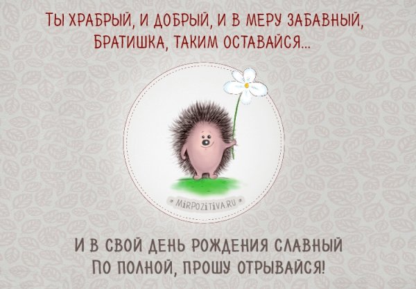 С днём рождения брату