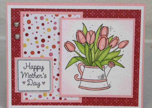 Открытка на др маме маркерами