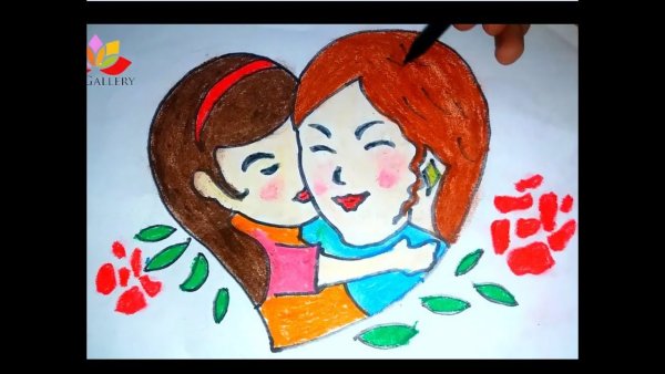 Рисунки ко Дню матери для школы