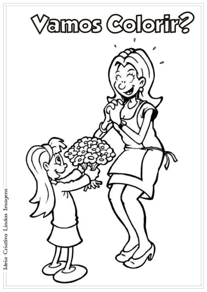 Раскраски ко Дню матери