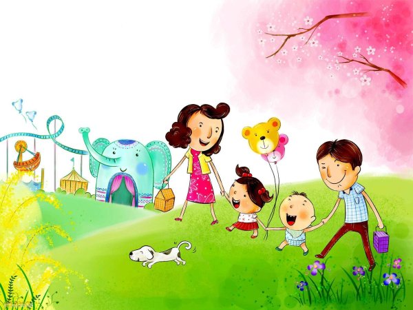 Фон для презентации семья