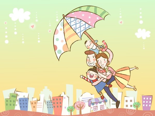 Под семейным зонтиком