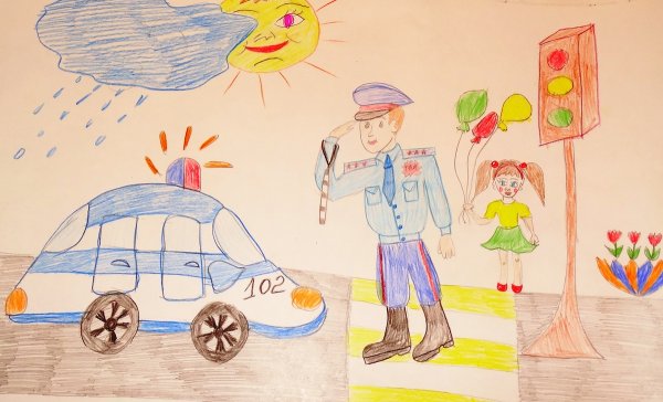 Полиция глазами детей рисунки