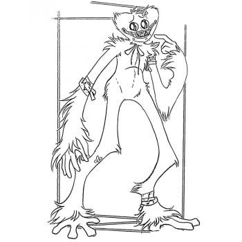 Хагги Вагги раскраска