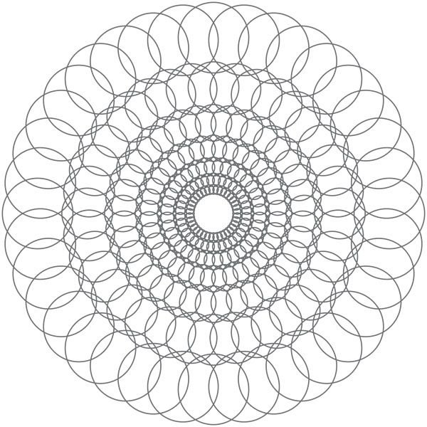 Техника рисования по спирали