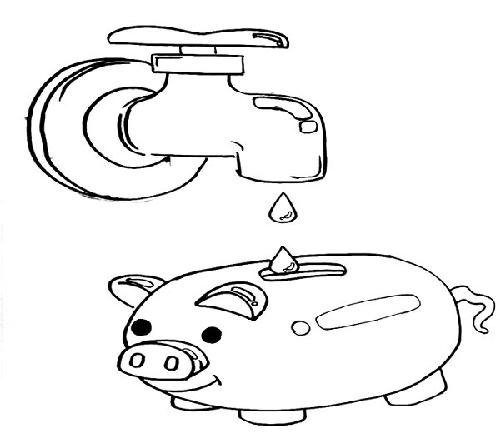 Раскраска на тему берегите воду