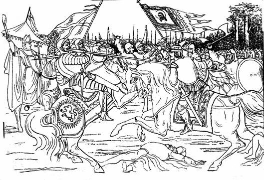 Александр Невский Куликовская битва рисунок