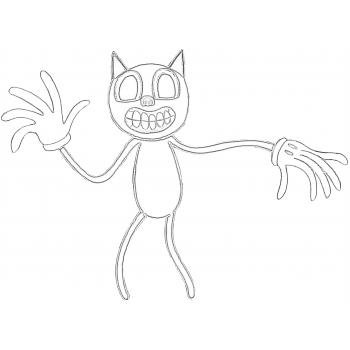 Картун Кэт раскраска