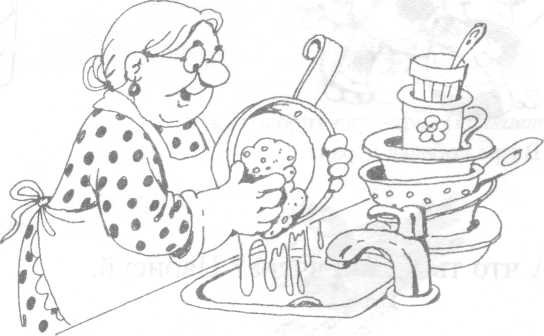 Федора из сказки Федорино горе раскраска