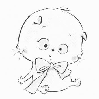 Кот Басик для срисовки