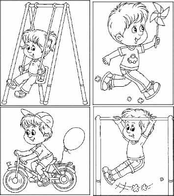 Раскраска здоровый образ жизни для детей