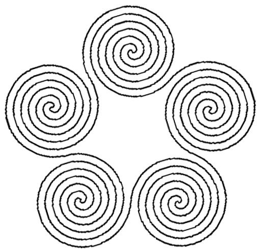 Спиральная раскраска