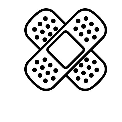 Пластыри черно белые