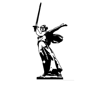 Памятник Родина мать в Волгограде вектор