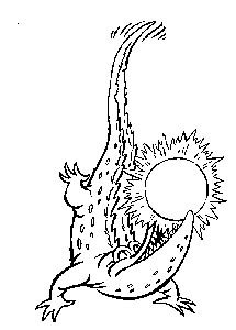 Чуковский крокодил солнце раскраска