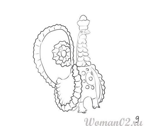 Дымковская игрушка петушок раскраска для детей