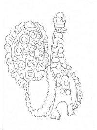 Дымковский индюк раскраска