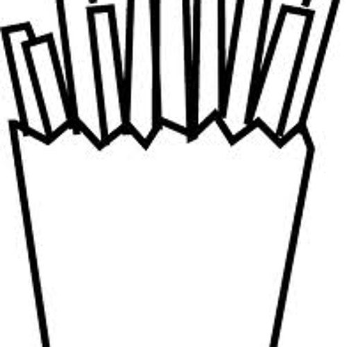 Раскраска картошка фри