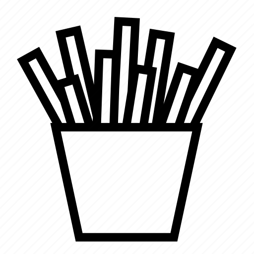 Картофель фри раскраска