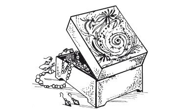 Раскраски Малахитовая шкатулка б