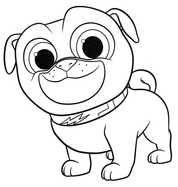 Бинго и Ролли щенки раскраска