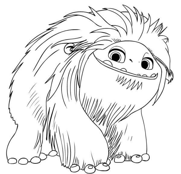 Эверест мультфильм раскраска Йети