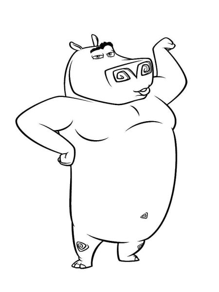 Герои из Мадагаскара раскраска