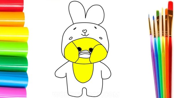 Срисовка уточки lalafanfan